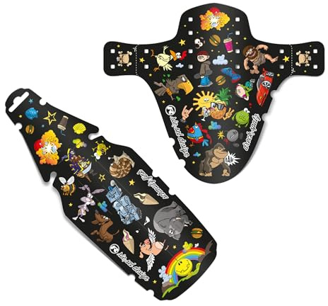 Riesel Design - schmutz:Fink - Fahrrad Schutzblech, hinten, für Kinder | Spritzschutz für Kinder Fahrräder oder Mountainbikes - Mudguard für Jungen & Mädchen - werkzeugfreie Montage am Sattel