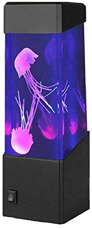 LED Lavalampe mit Quallen, simuliertes Nachtlicht für Aquarium mit USB, für Home Office (zufällige Farbe)