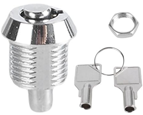 GMBYLBY Household Push Cabinet Lock With Tubulars Key For Jewelry Drawer Equipment Lock Cylinder Furniture Hardware Accessories