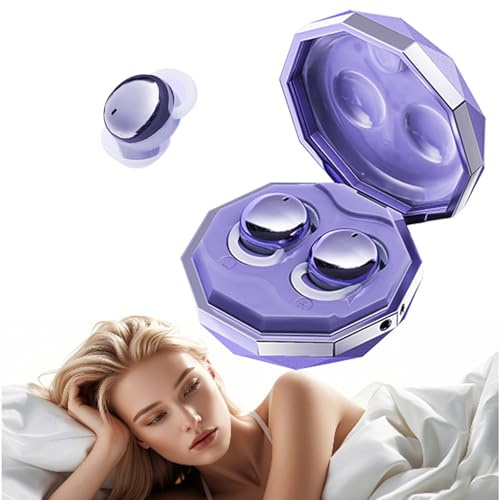 Écouteurs de sommeil intra-auriculaires sans fil Bluetooth 5.4 Mini écouteurs pour dormir dans l'oreille Oreilles de sommeil sans fil Invisible Oreillettes pour filles Écouteurs sans fil Écouteurs