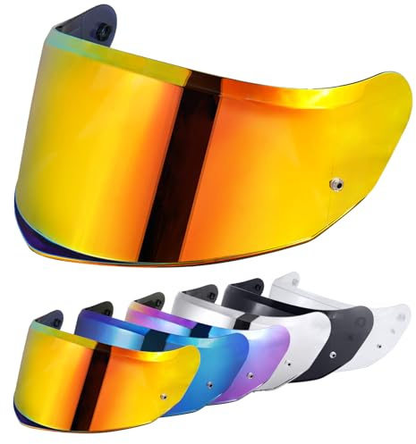 VCOROS Visière de Casque pour FF808 Stream II Visiere Casque Moto | Remplacement de Visière de Lentille de Casque de Bouclier de Vent de Moto Accessoires pour Le Casque intégral