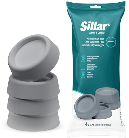 Sillar Amortisseur de vibrations universel pour lave-linge et sèche-linge - amortisseur anti-vibrations - pièces détachées, accessoires pour Bosch, Privileg, AEG, Siemens - amortisseurs de vibrations