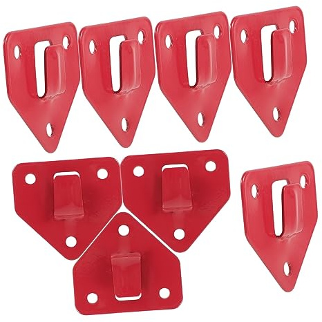 NULYLU 8 Pcs Fire Extinguisher Hook Wall Holder Bracket Holder for Fire Extinguisher Mounting, Simple to Install and Firm, Iron Material with Unique Shape for Garage and Cabinet Use