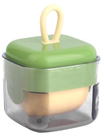 Mini Lint Roller, Portable Reusable Lint Remover with Cover Handle Manual Small Washable Sticky Roller Household Cleaner Accessory Brushes for Cloth Furniture Travel Supplies PET Hair Cat Dog (Green)