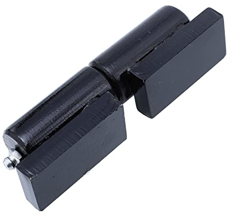 HOMSFOU Charnière Robuste Cylindrique pour Porte Lourde en Fer Noir, Pré-peinte et Facile à Démonter, pour Portails de Sécurité et Rampes de Remorque