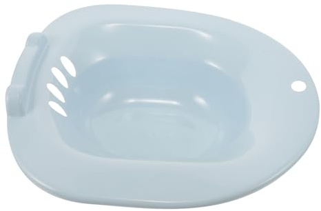 VICASKY Baño de asiento para asiento de inodoro plegable Higiene para aliviar las molestias y mejorar la higiene para embarazadas Parto Azul