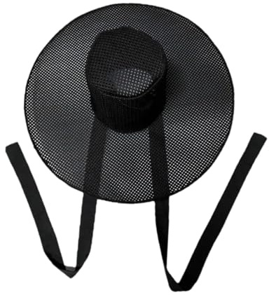Wzmzjy Chapeau Gat Coréen Traditionnel Homme Accessoire Costume Joséon Capuche Noire Mesh Synthétique Confortable Ancien Coréen Adapté à Performance SP, pour Les Enfants
