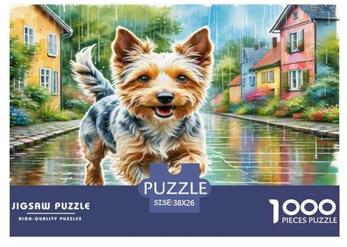 Draht Fox Terrier 1000 Teile Schwieriges Großes Puzzle Für Die Ganze Familie, Teile Passen Perfekt Zusammen, Geschicklichkeitsspiel, Premium Quality, Stressabbau-Spielzeug 38x26cm/1000pcs