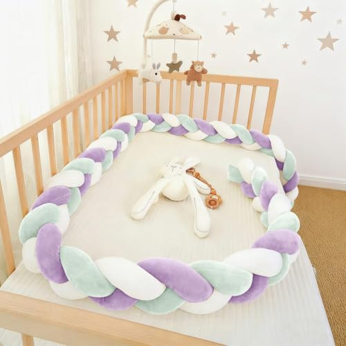 PTKG Deko Kuschelkissen DreisträNgig Geflochtene,PlüSchkissen Handgefertigt,PlüSchkissen Handgefertigt,Knotenkissen Baby,Geknotetes Kissen,Knoten-Ball-Kissen,Y25,200CM