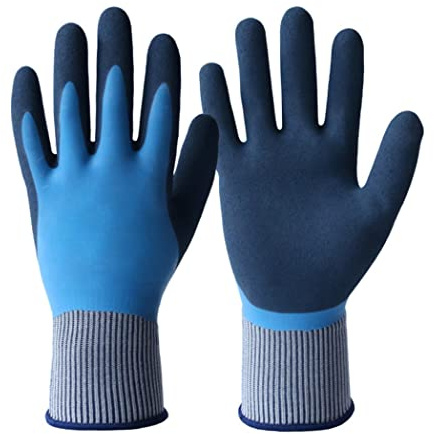 guantes de rosas jardinería a prueba de espinas |Guantes de jardinería Trabajo pesado de látex Jardín Trabajo de doble revestimiento Resistente a cortes prueba de pinchazos para hombres