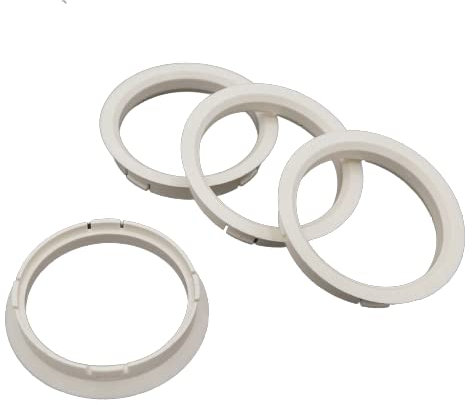 KONIKON 4X Zentrierringe 72,50 x 65,10 mm Weiß Felgen Ringe Radnaben Zentrierring Adapterring Ring Felgenring Distanzring Made in Germany