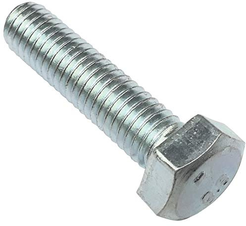 AERZETIX - Juego de 100 Pernos M5x20 - Cabeza Hexagonal - Ø5x20mm - DIN 933 -Acero Galvanizado - Color Plata - Bricolaje - Herramienta de Montaje/Ferretería - C47286