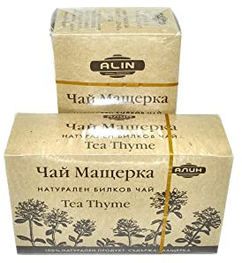 Natural Thymian Kräutertee. Thymian tee. Detox tee Teebeutel. Immunsystem stärken & Erkältungstee. Thymian getrocknet husten und bronchialtee. Bergtee. Thymian tee beutel. Bergkräuter tee 2 pack