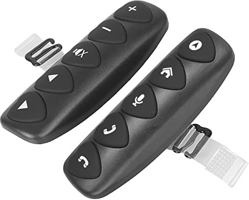 10 Tasti Telecomando al Volante per Auto Pulsante multimediale Wireless Controller di Riproduzione Musicale Pulsanti Controllo universali Android Universale per autoradio con retroilluminazione Blu