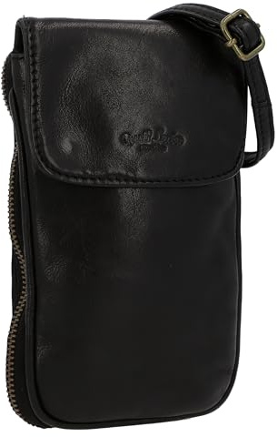 Gusti Umhängetasche Leder - Estera Damen Umhängetasche Handtasche Handytasche Ledertasche Vintage Leder