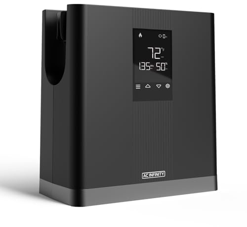 AC Infinity THERMOFORGE T3, chauffage de tente de culture écologique avec régulateur de température VPD, chauffage PTC à 10 niveaux et tuyau d'extension inclus pour tentes, chambres, serres