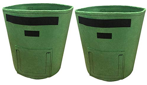 Biwwubik 2 Pièces 7 Coqs De Pomme De Terre D'élevage Sac Double Porte Plantes D'élevage Gratuit Pour La Récolte De Carottes, Oignons, Tomates et Légumes