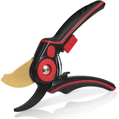 FLORA GUARD Gartenschere 21cm,professionelle Astschere mit SK5 Klinge, Blumenschere mit ergonomischem Griff, ideales Gartenwerkzeug für Pfropfen, Beschneiden, Ernten, Pflanzenschere