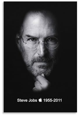 Steve Jobs Portraits-Poster, Leinwand, Wandkunst, Poster, dekorativ, moderner Druck, Bild, Kunstwerke, Poster, 40 x 60 cm