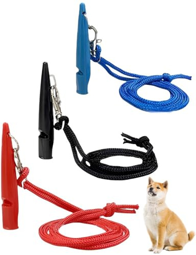 ZEXIJOW Silbato de recuperación para perros,Ideal para entrenar y calmar perros,Silbato para perros con correa ajustable,Herramientas de entrenamiento y educación para perros