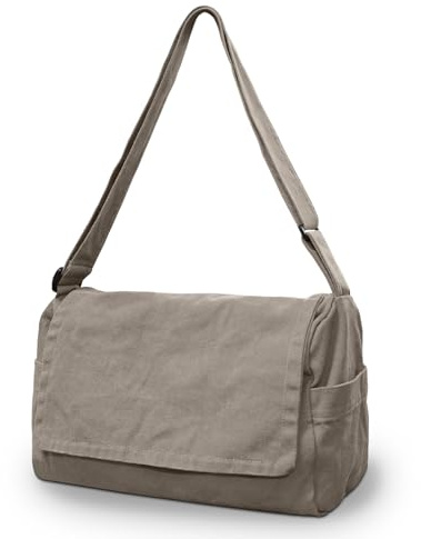 X SIM FITNESSX Unisex Canvas Umhängetasche Damen Shopper Tasche Oxford Stofftasche für Alltag, Büro und Reisen