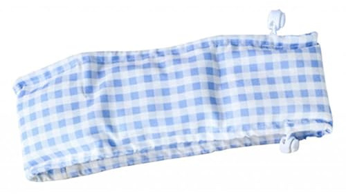 perfk Cooling Dog Bandana, Summer Collar, Breathable, with Ice Packs, Comfortable Pet Scarf Costume for Indoor And Outdoor Walking, Blue and S