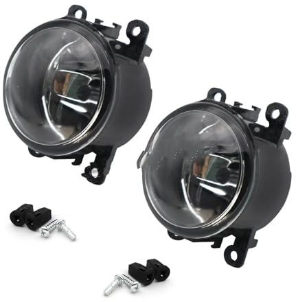 LKRGBXA Feu Brouillard Ensemble De Phares Antibrouillard Halogènes pour Pare-Chocs Avant, pour Duster, Megane, Fluence, pour Koleos, Kangoo (2003-2015) Antibrouillard