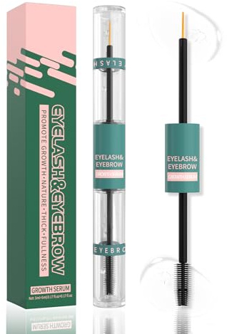 Sérum pour Cils et Sourcils 10ML, Extension de Cilssérum, Soin Nourrissant et Hydratant Intensif, Formule Nourrissante, Plus Longs, Plus Épais et Sains, Texture Légère et Rapide Absorption