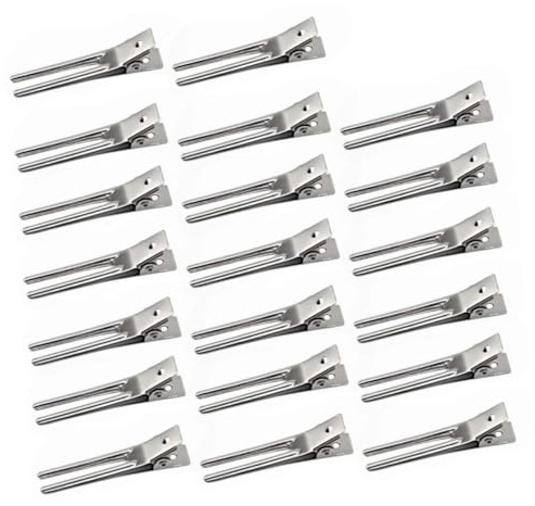 VALICLUD 50stücke Haarspangen aus Metall Klammernform Diy-ponyclips Handgefertigte Haaraccessoires für Zuhause und Salon Leicht Robust Bruchsicher und Einfach zu Öffnen für Haartypen