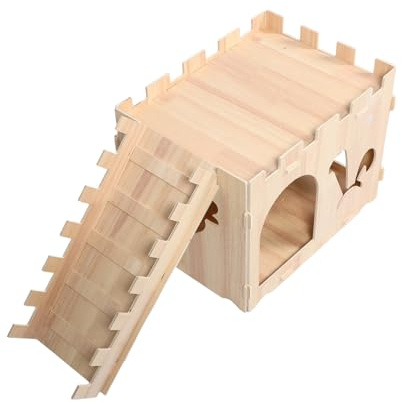 SEWOART Meerschweinchenhäuser Hamster -Versteck Hamsterhaus Haustiervilla Khaki