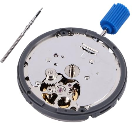 Cocoarm Movimiento de Reloj Nh39a, Metal Fabricado para Reparación y Mantenimiento de Relojes, Rendimiento Estable para una Hora Exacta con una Larga Vida útil y Movimiento Mecánico Automático Nh39a,