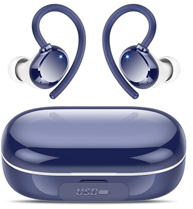 Wireless Earbuds Sport, Bluetooth 5.3 Headphones in Ear with HiFi Stereo Deep Bass, 4 ENC Noise Cancelling Mic Wireless Earphones 128H Playtime, Bluetooth Earbuds Dual LED Display, IP7 Waterproof