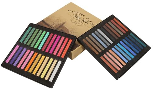 Temporary Hair Coloring Chalk,Fluorescent Crayons Disposable Hair Dying Rod 12/24/48 Assorted Colors Pastel Set Pastels Crayons for All Ages, Hair Colors and Textures Great Gift (48 Colors)