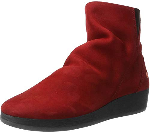 Softinos Ayo411sof Nobuck, Bottes slouch femme - rouge - Rot (Red),