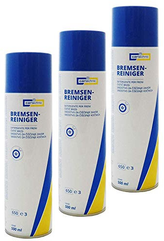 12x cartechnic Bremsenreiniger Spray 500ml, Entfetter, Ölentferner Fettentferner