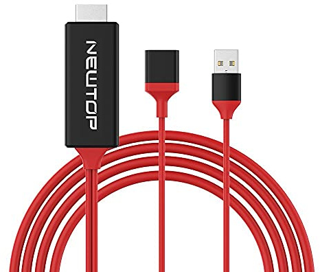N NEWTOP Cable HM05 Mirroring Adaptador TV HDMI HDTV MHL Full HD 1080P USB Universal Proyector Pantalla Display Monitor Video para Móvil Smartphone Tablet