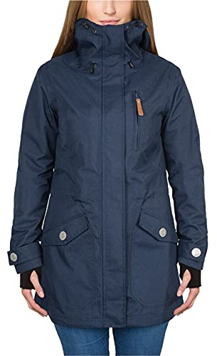 Berydale BD200 Fonctionnelle pour Femme, Bleu-Parka légère Printemps/Automne, M