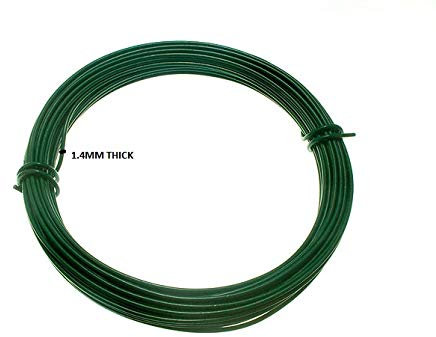 One Stop DIY 12 Rolls Of Garden/Fence Wire Green Plastic Coated 2 mm X 15 Metres NEW