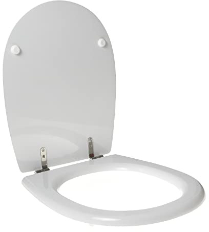 Copriwater dedicato per GLOBO BOWL + 50/55 legno POLIESTERE pregiato cerniera inox