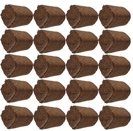 Happyyami Fleurs 20Pcs Plante Starter Nutriment Engrais D' Engrais Usage Usine de en Fibre de BLOOCH PELLETULTES PLANIFICATIONS PLANIFICATIONS pour GRANCHE DE SEMENCEMENT Plantes Potagères