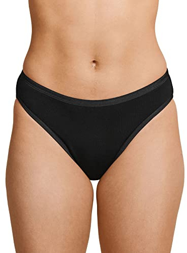 AllMatters Menstruationsunterwäsche Menstruationshöschen, wiederverwendbar, langlebig, umweltfreundlich und vollständig saugfähig, Menstruationsperiode, Slips, klein, schwarz