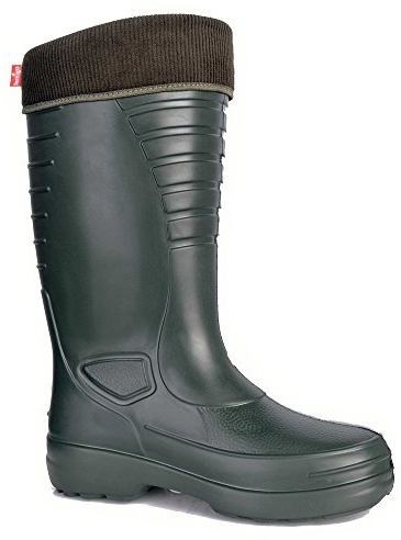 LEMIGO leichte EVA Gummistiefel gefüttert Grenlander (46, Grün)