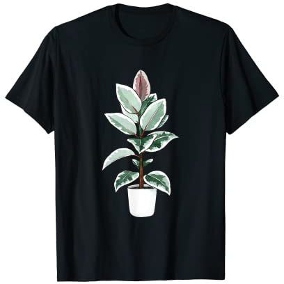 Ficus Elastica Variegata Figuier en caoutchouc Maison indienne T-Shirt