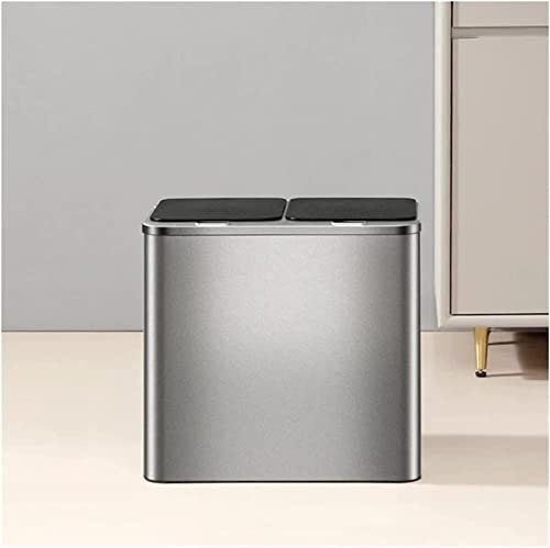 TATSEN Poubelle de Cuisine Intelligente Poubelle de Recyclage Double Grande Poubelle de séparation sèche et Humide Stockage de Cuisine Automatique
