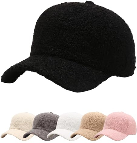 Cozyan Cappellino con Visiera Baseball cap Cappellino Unisex Regolabile Cappello con Visiera Berretti da Baseball Unisex Cappellini Invernali Cappelli per Circonferenza della Testa