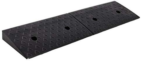 ANSNOW Auto-Uphill-Pad, Rutschfeste Gummirampen Für Den Außenbereich, Schwarz, Multifunktions-Dreieckspad, Motorrad-Bordsteinrampen, Verschleißfest/100 * 15 * 3Cm