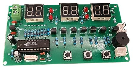 XINYIN DIY-Kits DC5V-12V AT89C2051 Uhr Produktion von Karten, elektronische Leiterplatten, digitale Röhren, Suite LED-Anzeige, Module, Komponenten, digitale Uhr aus PCB