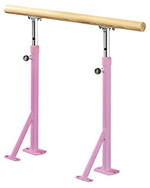 Verstellbare Dehnstange für den Außenbereich, einpolige Ballettstange aus Holz, Tanzstangen, Gymnastikausrüstung für Heimstudio, Balkon, Schule (Größe: 150 cm, Farbe: Weiß) (Weiß 150 cm) (Weiß 150 cm)