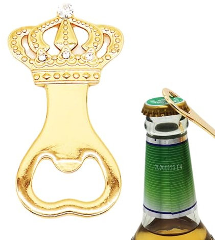 Aizuoni Crown Bottle Opener,Vintage Crown Can Openers | Vintage Crown Openers, Elegant Bartender Tool, Exquisite and Sturdy Decor for Birthday, Kitchen