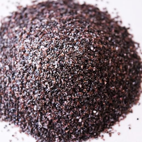 Bricoloco Corindon marron abrasif pour sablage hautes performances sac de 25 kg, grain 080 grossier, poudre de pierre cristal sable corindon pour cabines (4)